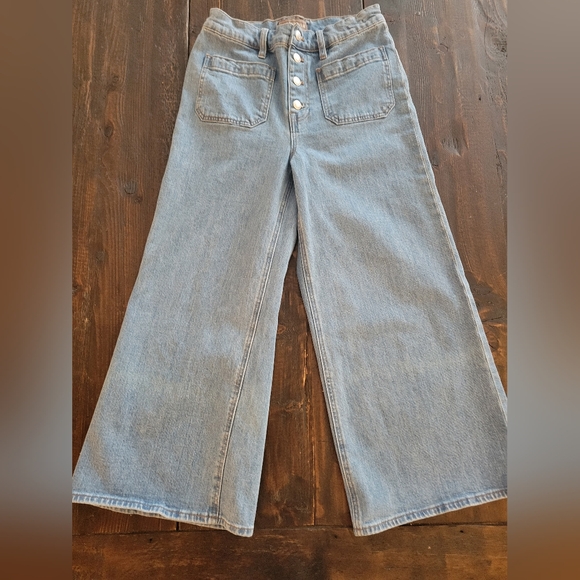 J. Crew Point Sur Wide Leg Crop Jeans: 28 - Picture 2 of 4